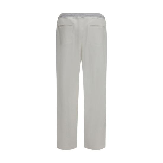 26FW 브루넬로 쿠치넬리 트레이닝/조거 팬츠 BRMM8263388GCA819BB WHITE - BRUNELLO CUCINELLI