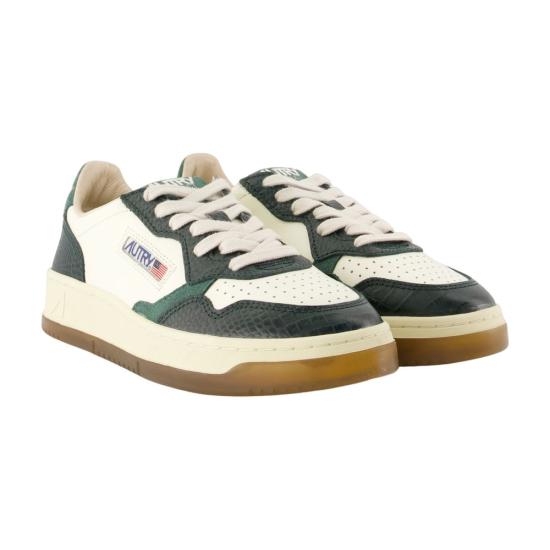 26FW 오트리 메달리스트 로우 레더 스니커즈 AULW CZ02 GREEN - AUTRY