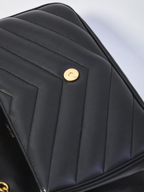 26FW 생로랑 루루 미디엄 플랩 크로스백 801439 BLACK - SAINT LAURENT