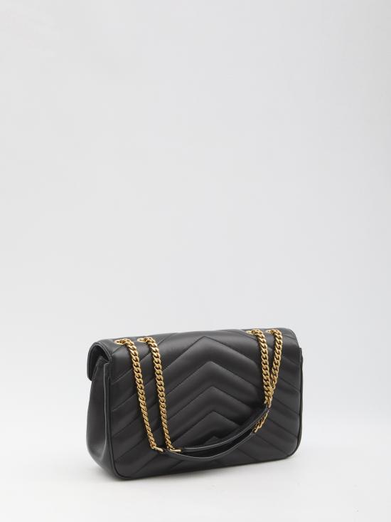 26FW 생로랑 루루 미디엄 플랩 크로스백 801439 BLACK - SAINT LAURENT