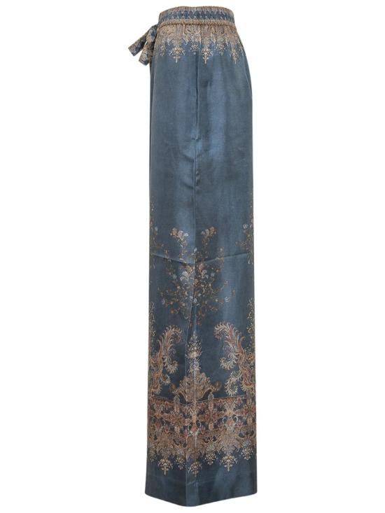 26FW 짐머만 스트레이트 팬츠 1111PF261 NAP NAVY PAISLEY - ZIMMERMANN