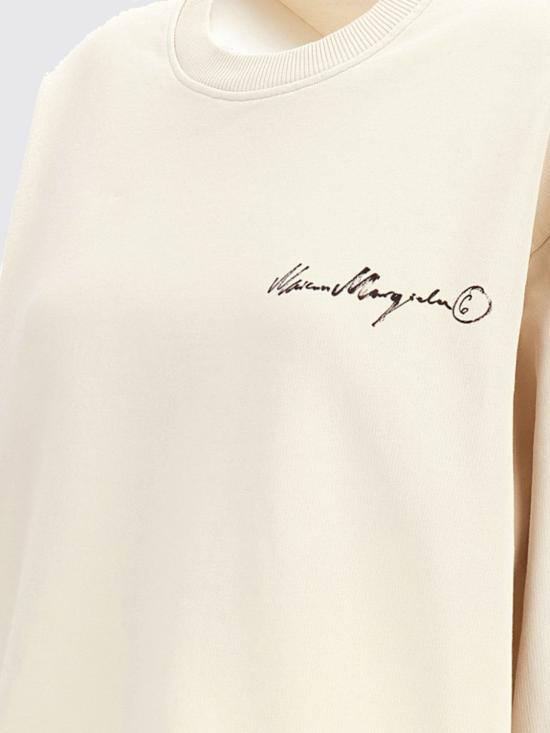 26FW MM6 메종마르지엘라 스웨터 S52GU0260M25025 103 White - MM6 MAISON MARGIELA