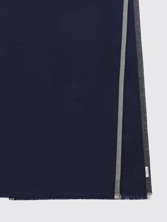 26FW 브루넬로 쿠치넬리 머플러/스카프 MSC665ORW CL616 Blue - BRUNELLO CUCINELLI