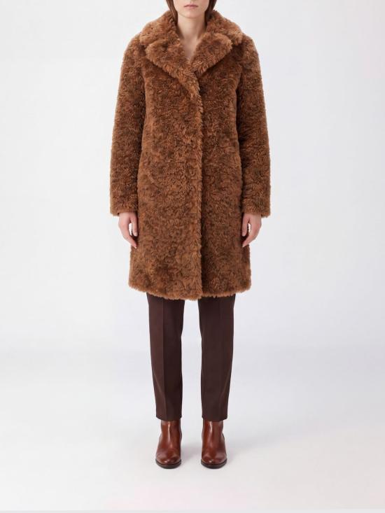 26FW 에르노 컬리 얼터너티브 퍼 코트 GC000503D12421 2157 Brown