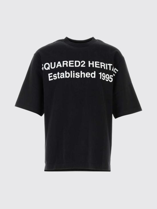 26FW 디스퀘어드2 반팔 티셔츠 S74GD1572D20106 900 Black - DSQUARED2