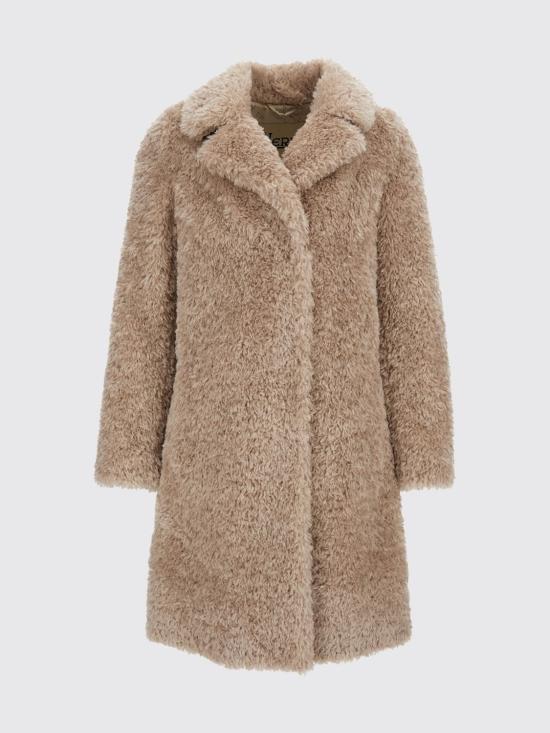26FW 에르노 컬리 얼터너티브 퍼 코트 GC000503D12421 1985 Beige - HERNO