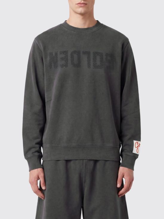 26FW 골든구스 골든 레터링 올리브 그린 스웨트셔츠 GMP01223P00064260318 Charcoal