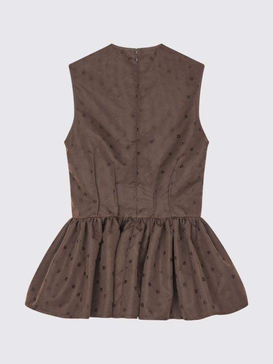 26FW 세실리아 반센 탑 26RTW11018 Brown - CECILIE BAHNSEN