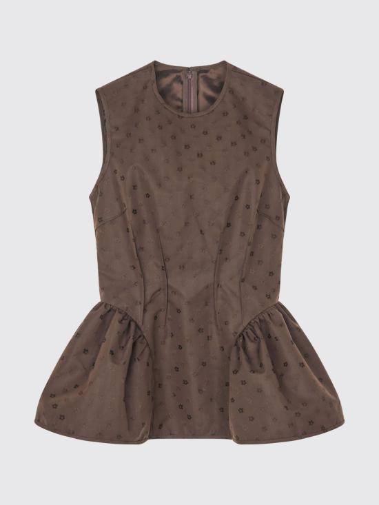 26FW 세실리아 반센 탑 26RTW11018 Brown - CECILIE BAHNSEN