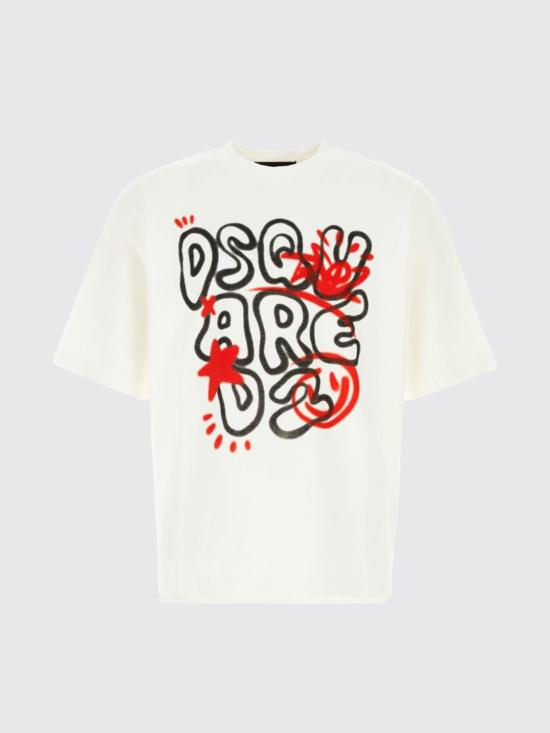 26FW 디스퀘어드2 반팔 티셔츠 S74GD1596D20106 100 White - DSQUARED2