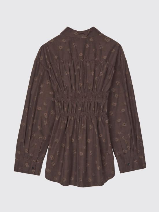 26FW 세실리아 반센 셔츠 26RTW12002 Brown - CECILIE BAHNSEN