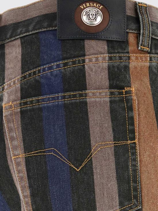 26FW 베르사체 데님 팬츠 10241301A18386 1D070 Striped - VERSACE