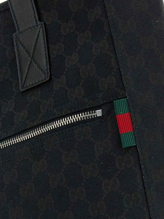 26FW 구찌 GG 캔버스 미디움 토트백 834796FAEPS 1060 Black - GUCCI