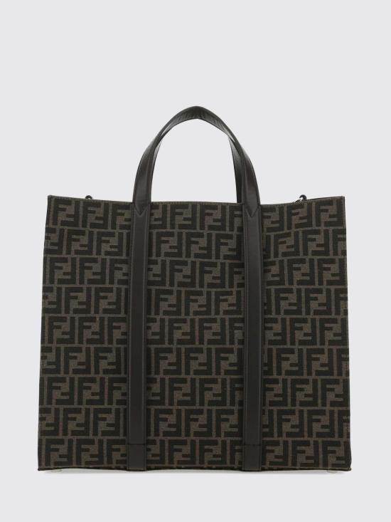 26FW 펜디 FF 자카드 패브릭 쇼퍼백 7VA390AG0M F19KW Brown