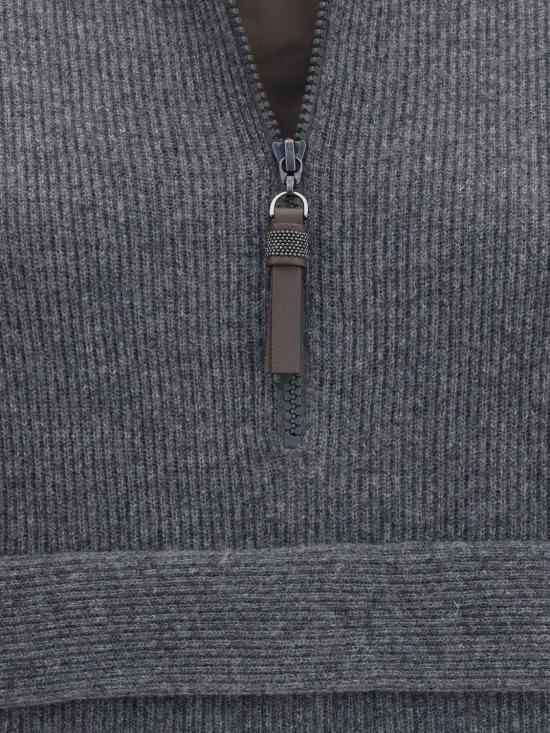 26FW 브루넬로 쿠치넬리 스웨터 M12250004P C079 Lead - BRUNELLO CUCINELLI