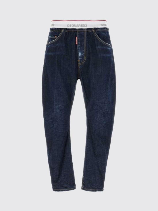 26FW 디스퀘어드2 데님 팬츠 S74LB2001D30011 470 Navy - DSQUARED2