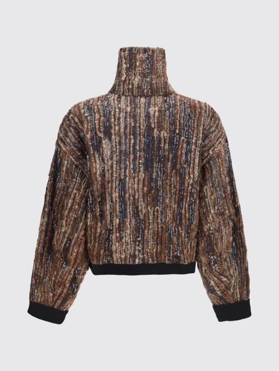 26FW 브루넬로 쿠치넬리 스웨터 MNLR08306P CBS28 Brown - BRUNELLO CUCINELLI