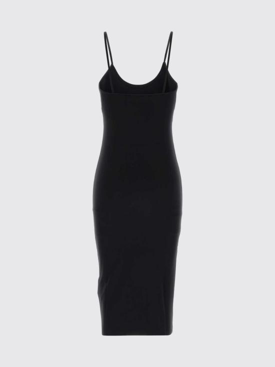 26FW 오프화이트 롱 원피스 2FU00632T W003 Black - OFF WHITE