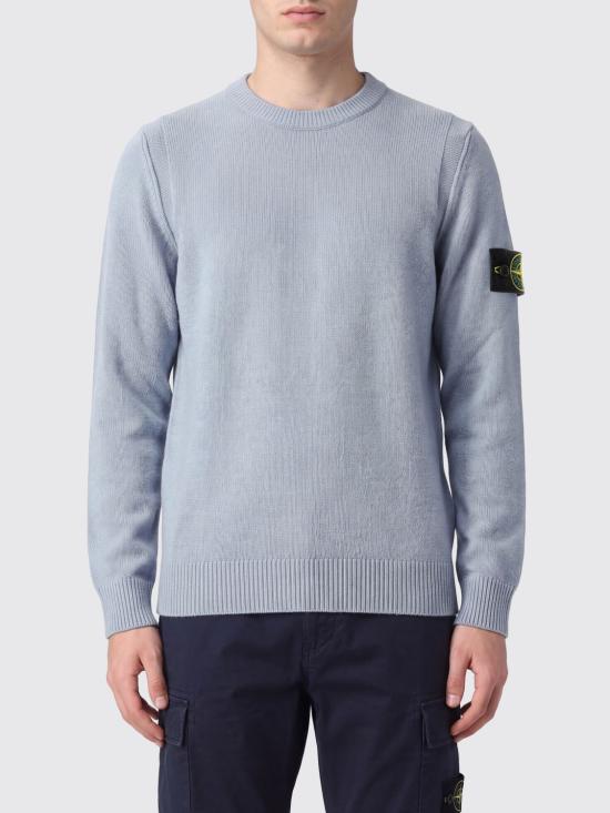 26FW 스톤 아일랜드 램스울 립드 트림 레귤러 핏 크루넥 스웨터 5100072S00A3 V0049 Charcoal