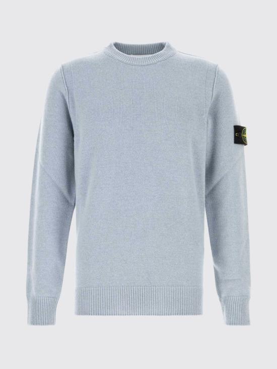 26FW 스톤 아일랜드 램스울 립드 트림 레귤러 핏 크루넥 스웨터 5100072S00A3 V0049 Charcoal - STONE ISLAND