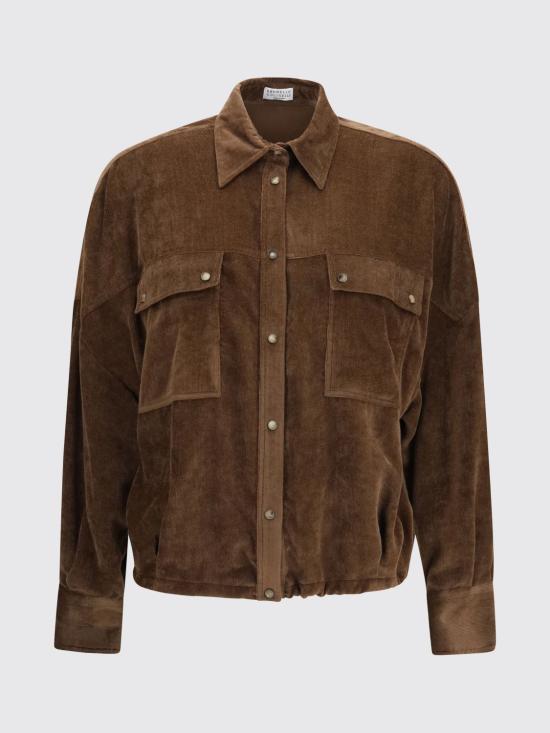 26FW 브루넬로 쿠치넬리 셔츠 MG547M1V06 C9812 Tobacco - BRUNELLO CUCINELLI