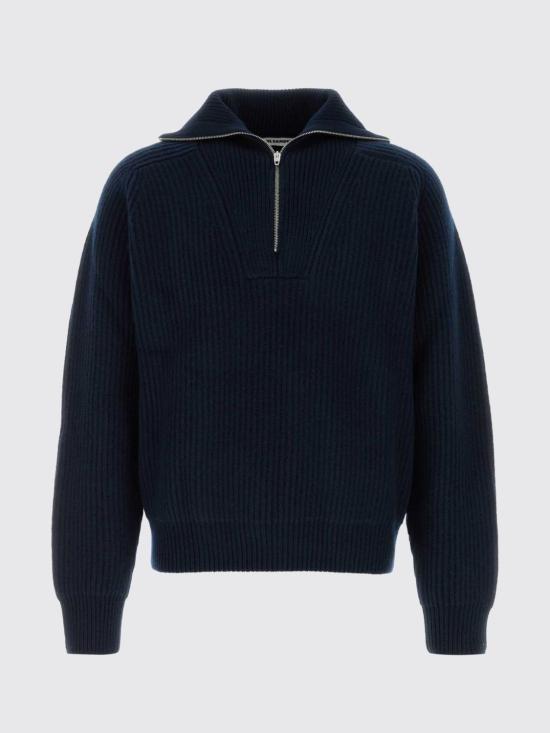26FW 질샌더 집업 니트 J22GP0291J14848 412 Navy - JIL SANDER