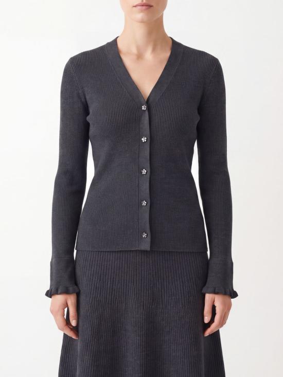 26FW 세실리아 반센 스웨터 26KNI52004 CHARCOAL Grey