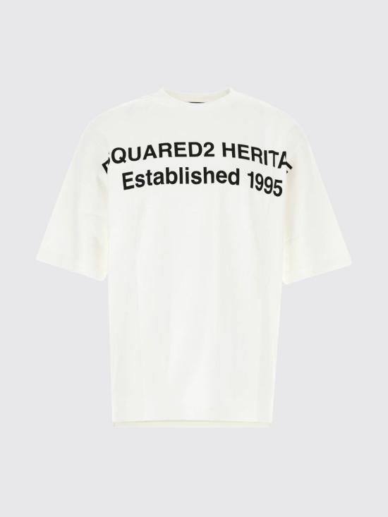 26FW 디스퀘어드2 반팔 티셔츠 S74GD1572D20106 100 White - DSQUARED2