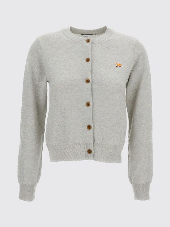 26FW 메종키츠네 베이비 폭스 메리노 레귤러 가디건 PW00502KT1181 H120 Grey - MAISON KITSUNE