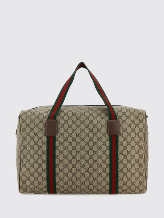 26FW 구찌 라지 더플백 스퀘어 웹 소프트 GG 수프림 758664FACK7 9768 Multicolor