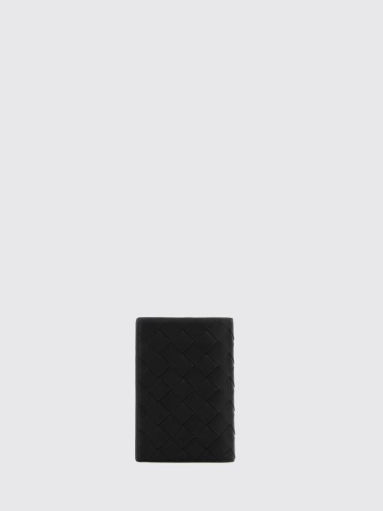 26FW 보테가베네타 인트레치아토 패스포트 케이스 749441VCPQ4 8803 Black - BOTTEGA VENETA