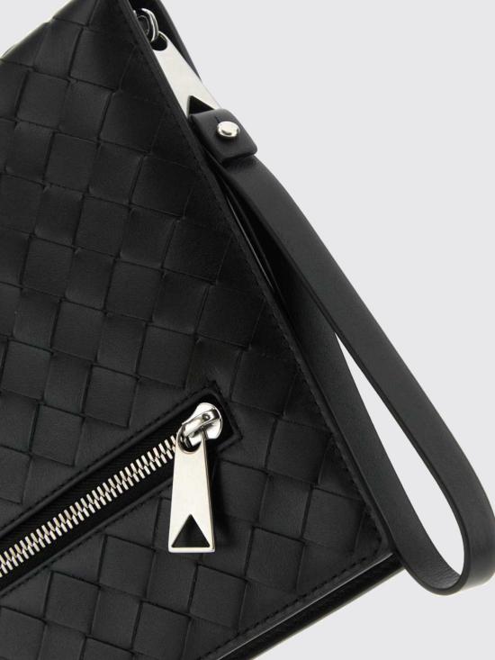 26FW 보테가베네타 스몰 인트레치아토 도큐먼트 케이스 693675V2E41 8803 Black - BOTTEGA VENETA