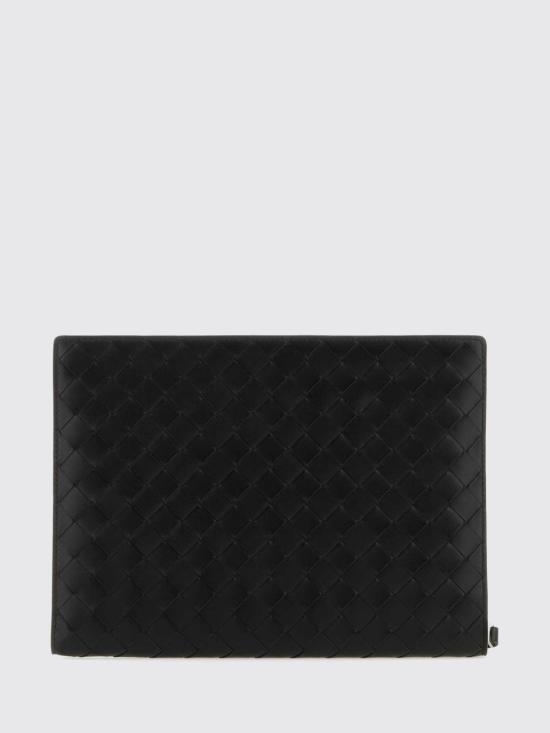 26FW 보테가베네타 스몰 인트레치아토 도큐먼트 케이스 693675V2E41 8803 Black - BOTTEGA VENETA