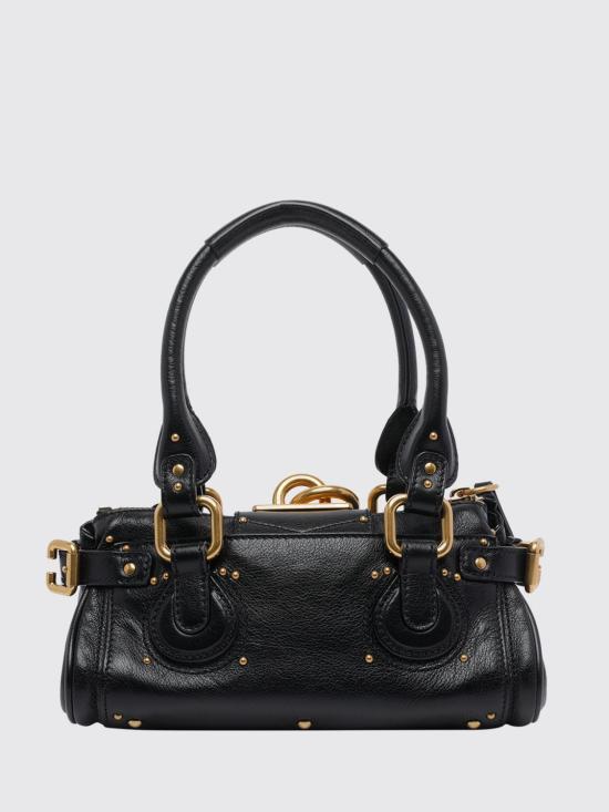 26FW 끌로에 스몰 그레인드 레더 패딩턴 백 CH26SS805P75 001 Black - CHLOE