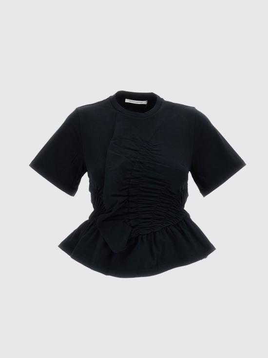 26FW 세실리아 반센 반팔 티셔츠 26RTW19002 Black - CECILIE BAHNSEN