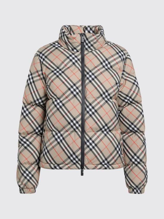 26FW 버버리 체크 다운 패딩 8110249 Beige - BURBERRY
