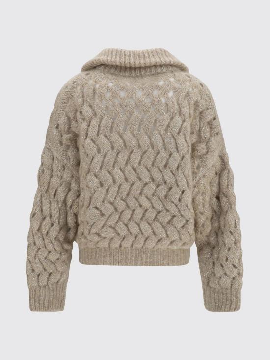 26FW 브루넬로 쿠치넬리 스웨터 MNT347516 CMG59 Beige - BRUNELLO CUCINELLI
