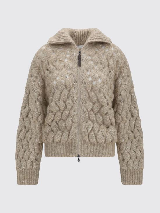 26FW 브루넬로 쿠치넬리 스웨터 MNT347516 CMG59 Beige - BRUNELLO CUCINELLI