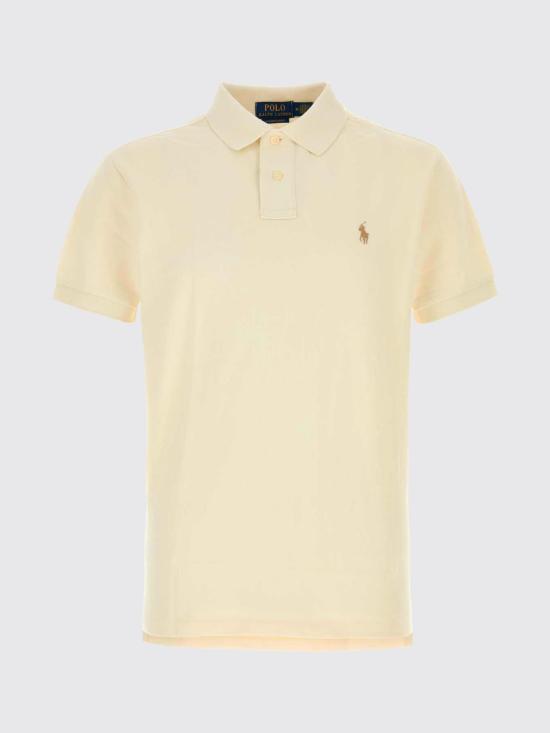 26FW 폴로 랄프로렌 폴로 티셔츠 710680784 372 Cream - POLO RALPH LAUREN