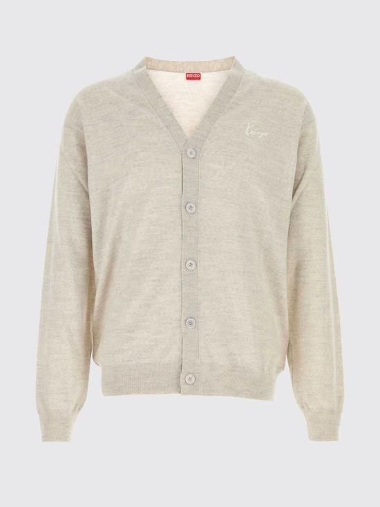 26FW 겐조 가디건 FG65CA8123LB 93 Grey - KENZO