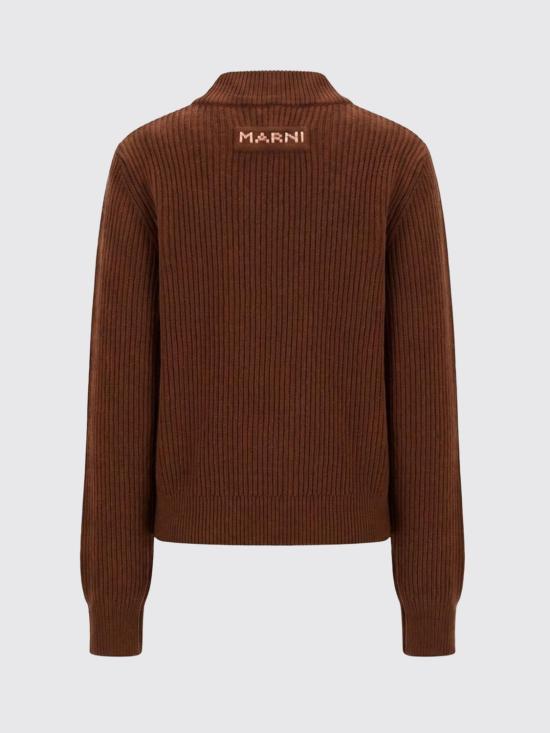 26FW 마르니 스웨터 CVMD0169A0UFZ414 00M53 Brown - MARNI