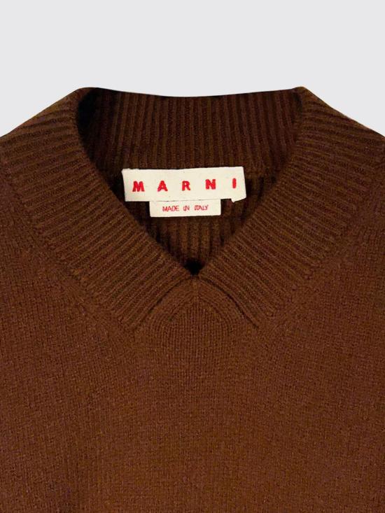 26FW 마르니 스웨터 CVMD0169A0UFZ414 00M53 Brown - MARNI
