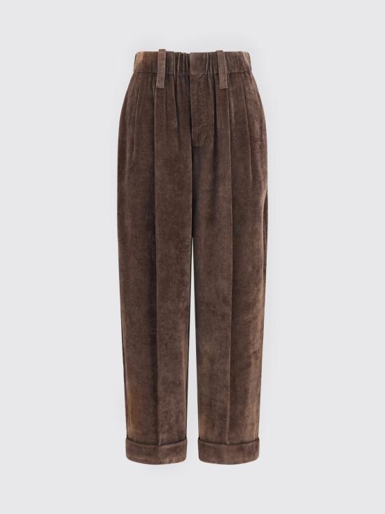 26FW 브루넬로 쿠치넬리 팬츠 MP547P9274 C9812 Brown - BRUNELLO CUCINELLI