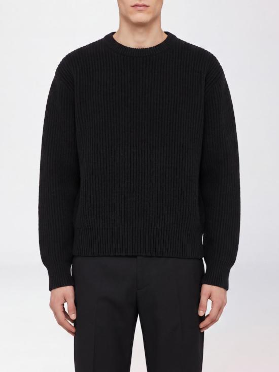 26FW 질샌더 스웨터 J22GP0305J14848 001 Black
