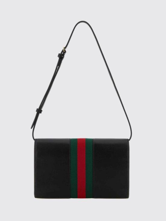26FW 구찌 홀스빗 웹 스트랩 지갑 867120AAGOQ 1057 Black - GUCCI