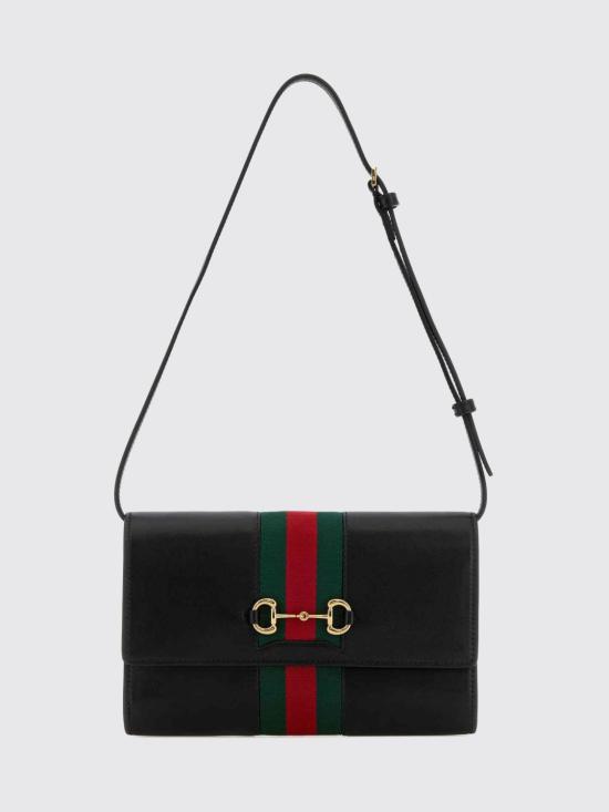 26FW 구찌 홀스빗 웹 스트랩 지갑 867120AAGOQ 1057 Black