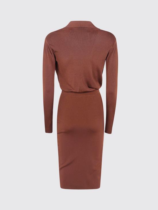 26FW 엘리자베타프랜치 롱 원피스 AM19S66E2 FK3 Brown - ELISABETTA FRANCHI
