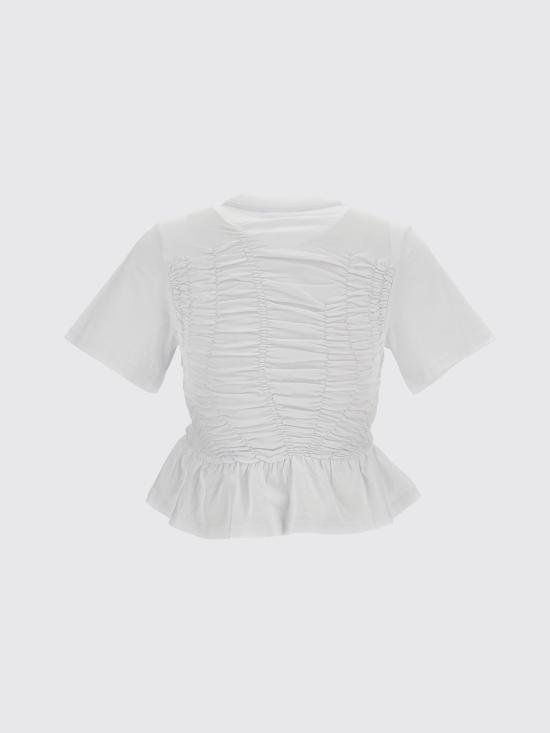 26FW 세실리아 반센 반팔 티셔츠 26RTW19001 White - CECILIE BAHNSEN