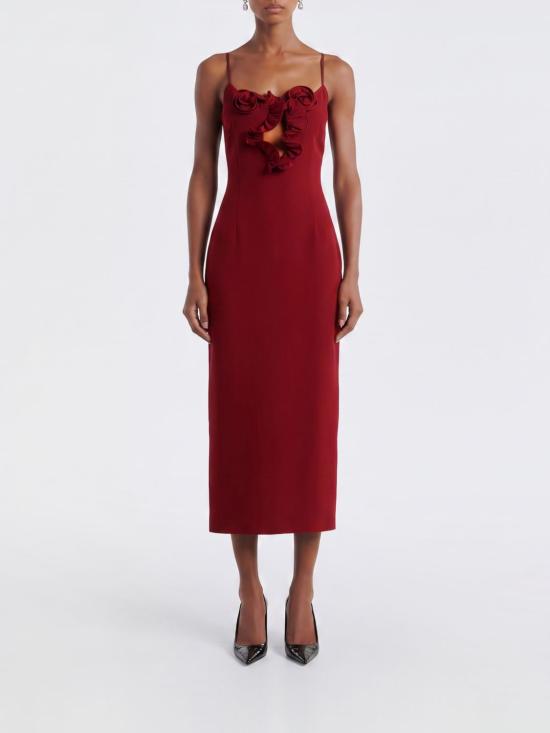 26FW 마그다뷰트림 롱 원피스 653726 BORDEAUX Burgundy