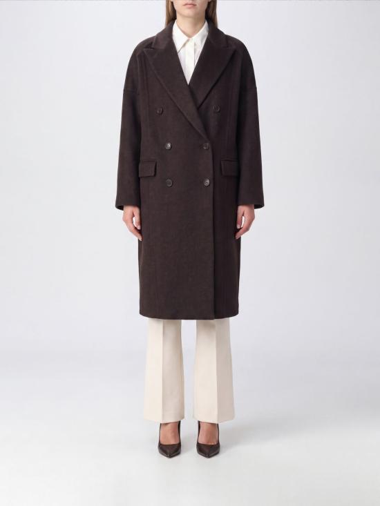 26FW 브루넬로 쿠치넬리 모닐레 캐시미어 비버 더블 페이스 코트 MD5039677 C125 Brown
